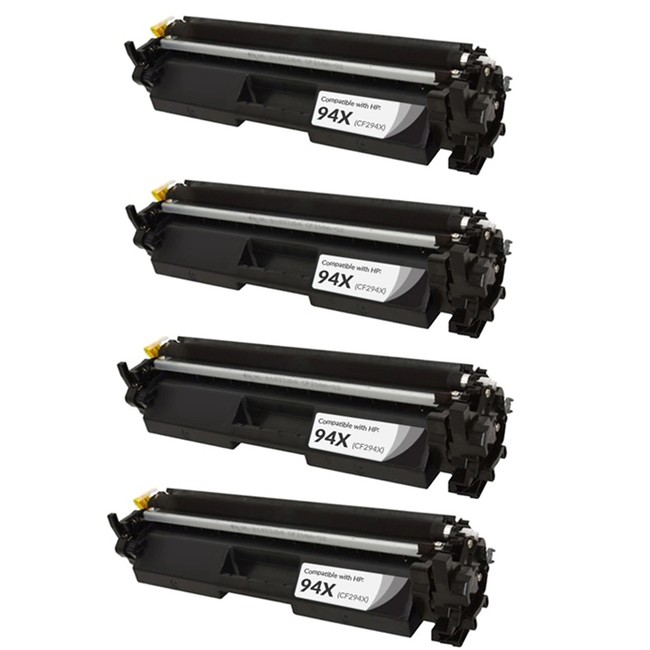 HP 94X CF294X 4 Pack Black Toner Cartridge 