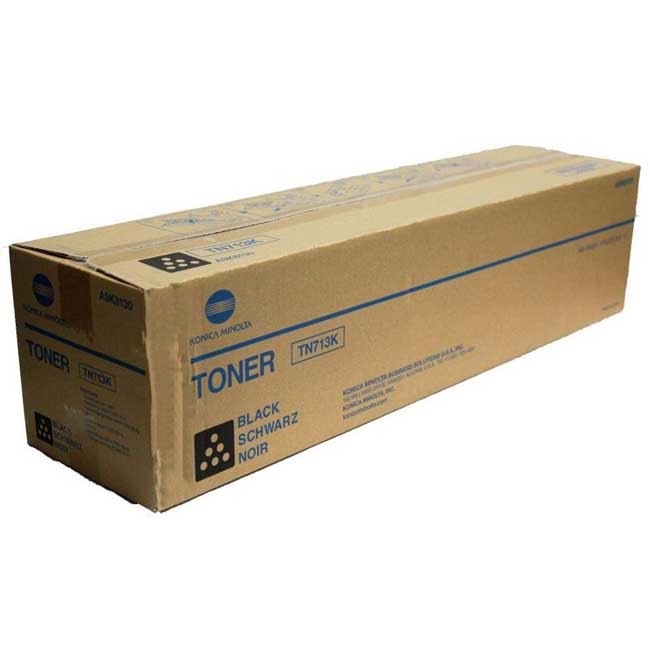 Made By Konica Minolta TN713K (A9K8130) Black Toner Cartridge 