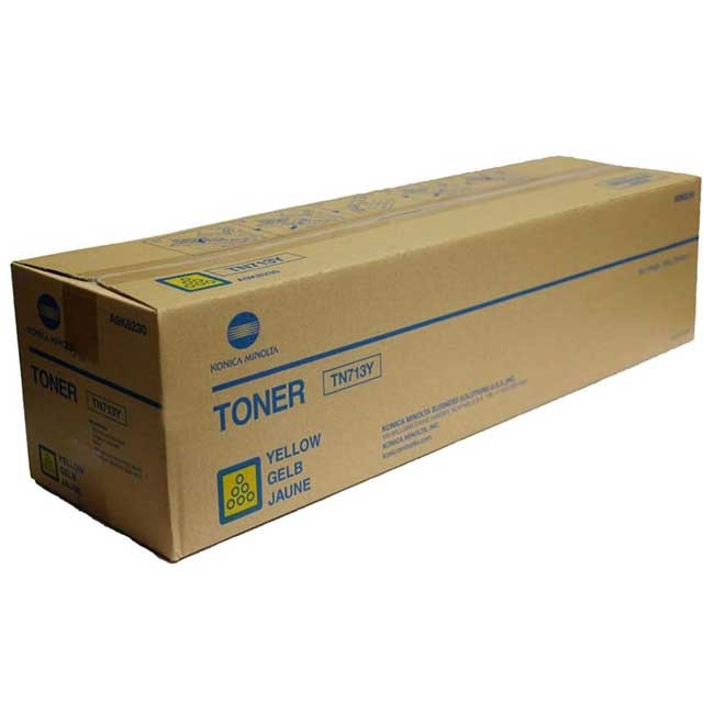 Made By Konica Minolta TN713Y (A9K8230) Yellow Toner Cartridge 