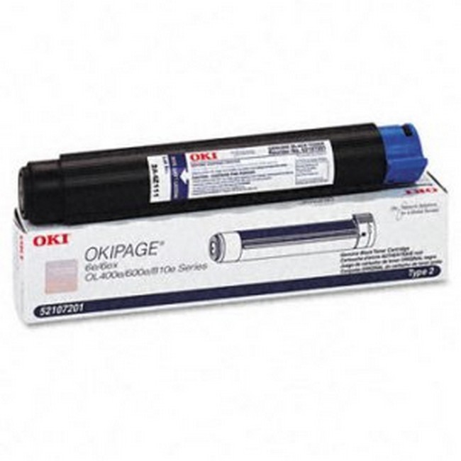  Made By Okidata 52107201 Black Laser Toner Cartridge 