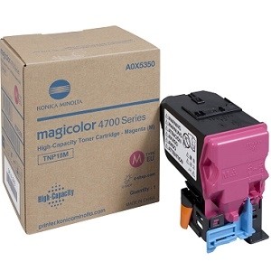  Made By Konica Minolta TNP18 A0X5330 TNP18M Magenta Laser Toner Cartridge MagiColor 4750, 4750DN, 4750EN 