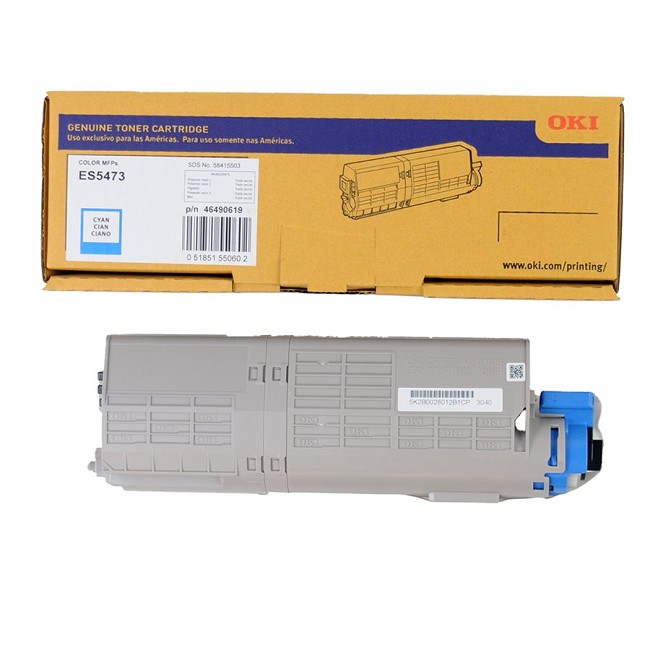Made By Okidata 46490619 Cyan Toner Cartridge 