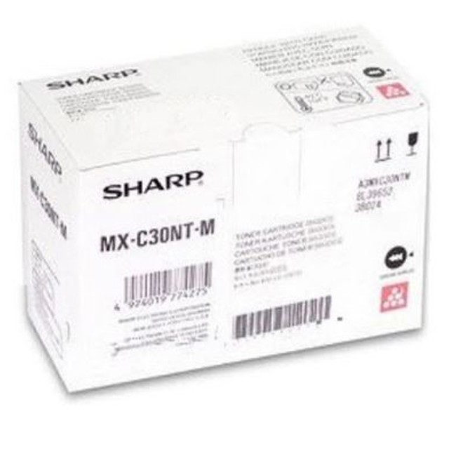  Sharp MX-C30NTM MXC30NTM Magenta Laser Toner Cartridge MX-C250, MX-C300, MX-C301 
