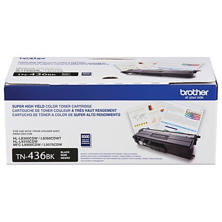  Made by Brother TN436BK TN-436BK Black Extra High Yield Toner Cartridge HL-L8360 L9310CDW, MFC-L8900CDW L9570CDW 