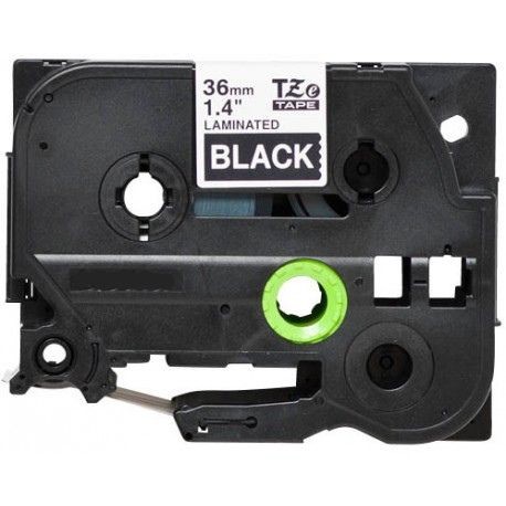 Compatible Brother TZe-365, TZe365 Label Tape, 36mm (1.5 Inch), Length of 8M, White on Black 
