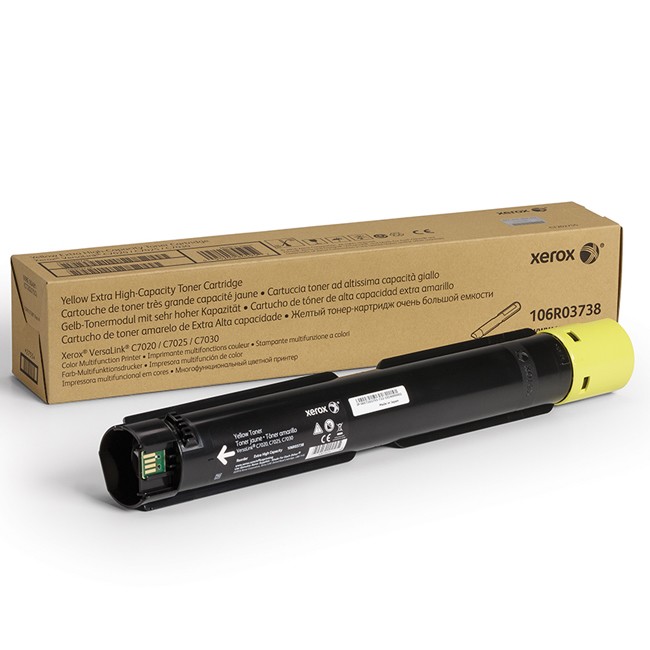 Made by Xerox 106R03738 Yellow toner cartridge extra High Capacity, for versalink C7020, C7025, C7030 