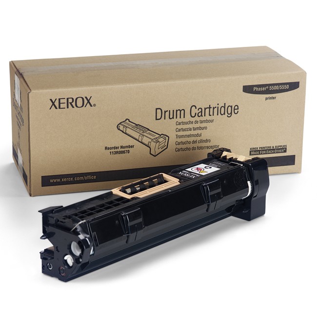  Made by Xerox 113R00670 Black Laser Drum Unit Phaser 5500, 5550 